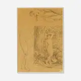 Untitled by Henri Fantin-Latour, graphite on vellum, sold Nov 2023