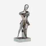 Giorgio de Chirico, Le Trouvere, silvered bronze