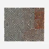 Josef Hoffmann, Irrgarten, c. 1910, gouache and graphite on paper