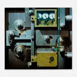 Gus Heinze, Bank Vault Door, 2009, acrylic on panel