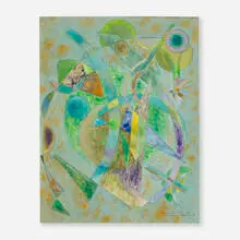 Lloyd Raymond Ney, Abstract Composition, 1948, watercolor on paper