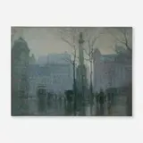 Paul Cornoyer, City Scene, oil on board