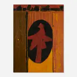 Untitled by Emerson Woelffer, 1956, oil on canvas, sold Nov 2023
