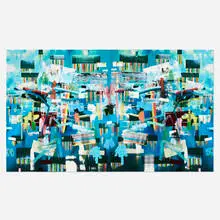 Tomory Dodge, The Siren Sound (diptych), 2010, oil on canvas