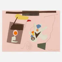 Ilya Bolotowsky, Untitled, c. 1938, collage, ink and pencil on paper