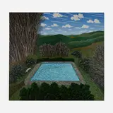 Scott Kahn, The Swimming Pool, 1988, oil on canvas