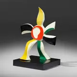 Fernand Léger, La Fleur qui marche (The Walking Flower), white earthenware ceramic with colored engobe and glaze