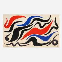 Alexander Calder, Le Lézard et le Tétard, c. 1970, woven wool