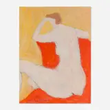 Milton Avery, Tender Nude, 1958, oil on canvas board