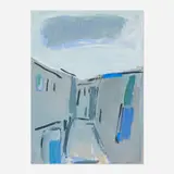 James Lechay, City Street, 1968, gouache on paper