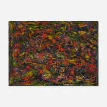 William Buchanan, Abstract Composition, oil on canvas board