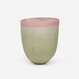 Paula Winokur, Vase, 1991, tinted earthenware with pencil decoration