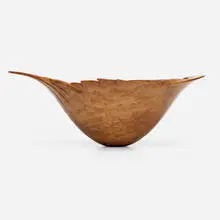 Ron Layport, Bowl with bird, 2004, maple