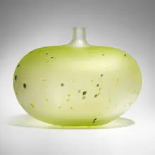 Chicko vase by Bertil Vallien, c. 2000, hand-blown glass, sold Nov 2023