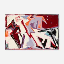 Dennis Ashbaugh, Untitled #4, 1979, acrylic, sand and felt on canvas