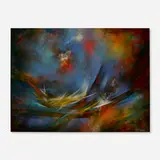 Blue Wind by Leonardo Nierman, c.1970, oil on panel, sold Nov 2023