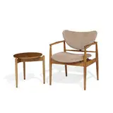 armchair, model 400 1/2, and side table by Finn Juhl, sold May 2021