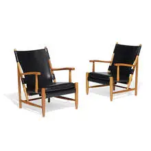 Göteborg 2 armchairs, pair by Erik Gunnar Asplund, sold May 2021