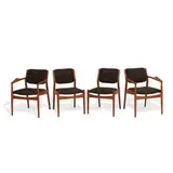 Arne Vodder, dining chairs, set of four