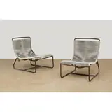 Sleigh lounge chairs, pair, model C-5720 by Walter Lamb, sold May 2021