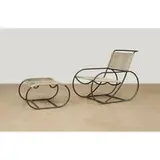 Kipp Stewart, lounge chair, model 40600, and ottoman