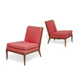 T. H. Robsjohn-Gibbings, lounge chairs, pair