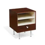 George Nelson, Thin Edge nightstand, model 5207, together with headboard