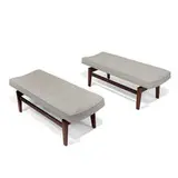 Jens Risom, benches, pair, model T621