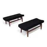 Jens Risom, benches, pair, model T621