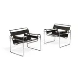 Marcel Breuer, Wassily lounge chairs, pair