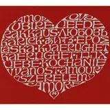 Alexander Girard, framed International Heart textile