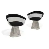 Platner Collection armchairs, pair by Warren Platner, sold May 2021