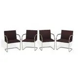 BRNO chairs, set of four by Ludwig Mies van der Rohe, sold May 2021
