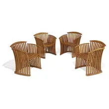 Thomas Lamb, Steamer armchairs, set of four