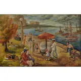 Louise Dunn Yochim, At the Lakefront, 1937