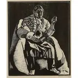 Howard Cook, Taos Indian (Fat John), 1927