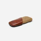 Carl Auböck, paperweight, model 4339, 1950, leather, stone