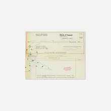 Untitled by Billy Al Bengston, 1978, ink on printed paper, sold Apr 2018