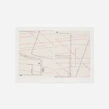 Bern Porter, Untitled (Dress Pattern), 1992, screenprint on paper