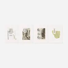 Bern Porter, Untitled (Anatomy), 1992, screenprint on paper