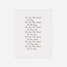 The Man by Kay Rosen, 1991, etching on Rives BFK paper, sold Apr 2018