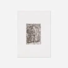 Georg Baselitz, Untitled, etching on BFK Rives wove paper