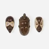 African, collection of three masks