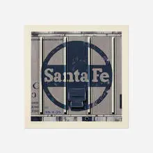Robert Cottingham, Santa Fe II, 1989, woodcut on paper