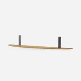 Chris Lehrecke, wall-mounted shelf, c. 2010, ash, enameled steel