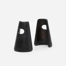 Carl Auböck, bookends, pair, c. 1948, patinated brass