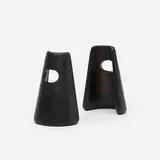 Carl Auböck, bookends, pair, c. 1948, patinated brass