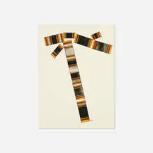 Untitled by Lyman Emmet Kipp, Jr., 1992, permanent marker and rolled printer's ink on paper, sold Apr 2018