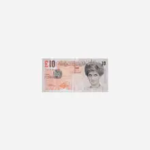 Di-Faced Tenner by Banksy, 2004, offset lithograph on paper, sold Apr 2018