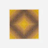 Untitled by Victor Vasarely, c. 1970, serigraph on paper, sold Apr 2018